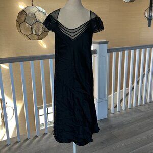 Luna Di Seta black slip dress